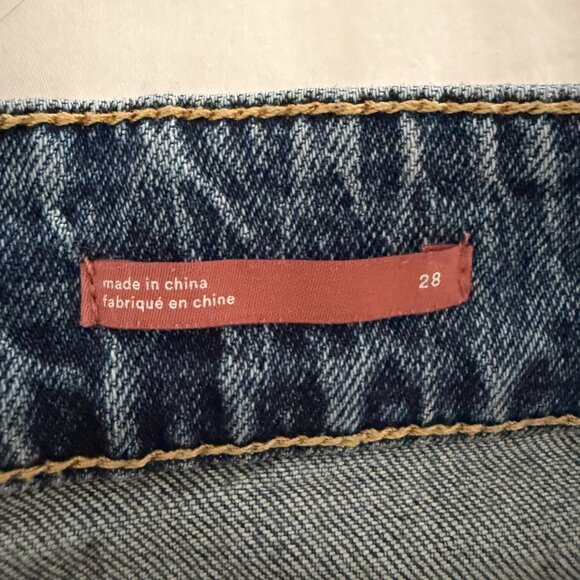 Pilcro and the Letterpress Blue Patchwork Boyfriend Jeans ~ Size 28/6 - Picture 6 of 13